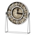 Round Glossy White Table Clock 3D model small image 1