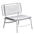 Modern Metal Garden Chair "Roric 3D model small image 4