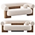 Retro Vibe Cassette Sofa 3D model small image 1