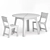 Outdoor Round Table Set with Chairs 3D model small image 3