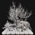 Winter Pomegranate Tree Set 3D model small image 5