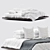 Crisp White Bedding Set 3D model small image 1
