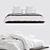 Crisp White Bedding Set 3D model small image 4