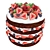 Berry Chocolate Cake Set 3D model small image 4