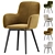 Elegant Fitz Accent Chair Velvet 3D model small image 2