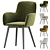 Elegant Fitz Accent Chair Velvet 3D model small image 4
