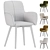 Elegant Fitz Accent Chair Velvet 3D model small image 5