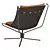 Leather Butterfly Chair, Modern Design 3D model small image 4