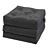 Sleek Frameless Pouf, 700x700x150mm 3D model small image 2