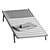 Elegant Iroko Sun Lounger 3D model small image 7