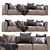 Modern Leather Prostoria Sofa Match 3D model small image 3