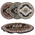 Round Rug Set with 6 variations 3D model small image 1