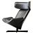 Modern Almora B&B Armchair Design 3D model small image 2