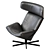 Modern Almora B&B Armchair Design 3D model small image 3