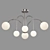 Eurosvet Alix Ceiling Chandelier 6-Light 3D model small image 3