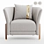 Sleek NEW COSMO Armchair, Modern 3D model small image 3