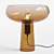 Amber Glass Bella Table Lamp 3D model small image 1