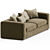 Velvet Big Bubble Sofa 3D model small image 2