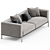 Elegant Paolo Castelli Soft Ratio Sofa 3D model small image 2