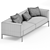 Elegant Paolo Castelli Soft Ratio Sofa 3D model small image 3