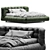  Modern Baxter Milano Bed 3D model small image 1