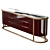 Elegant Walnut Chest Drawers 3D model small image 2