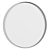 Minimalist Round Rim Accent Mirror 3D model small image 4