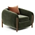 Modern Minimalist Lyla Armchair 2014 3D model small image 2