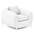 Modern Minimalist Lyla Armchair 2014 3D model small image 4