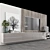  Modern 3D TV Wall Unit 3D model small image 4