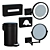 Hansgrohe AddStoris Bathroom Accessories Set 3D model small image 4