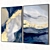 Set of 6 Large Wall Art 3D model small image 3