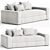 Elegant Nadine Sofa for Home 3D model small image 1