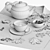 Autumn Tea Set | Decorative Paradise 3D model small image 7