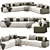  Minotti Italia Daniels Corner Sofa 3D model small image 1