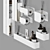 Tezza Bathroom Accessory Set 3D model small image 2