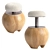 Oak Mushroom Stool CG Model 3D model small image 1