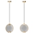 Masiero Group Glass Pendant Light 3D model small image 2