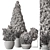 Pine Garden Plant Outdoor Green 3D model small image 4