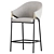 Modern Euler Bar Stool Counter 3D model small image 2