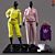 Sportswear Duo Mannequins 3D model small image 1