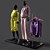 Sportswear Duo Mannequins 3D model small image 2