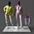 Sportswear Duo Mannequins 3D model small image 4