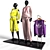 Sportswear Duo Mannequins 3D model small image 7