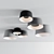 Sleek Tube Ceiling Lamps Collection 3D model small image 1