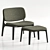 Modern Poliform Curve Armchair 3D model small image 2