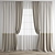 Polygonal Curtain Model Set 3D model small image 1