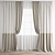 Polygonal Curtain Model Set 3D model small image 4