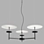 Elegant Glass Pendant Lamp Design 3D model small image 3