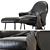 Modern Minotti Angie Furniture Set 3D model small image 8